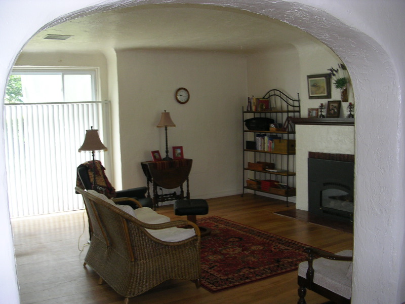 Living area = main house