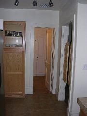 Kitchen to bathroom (left)